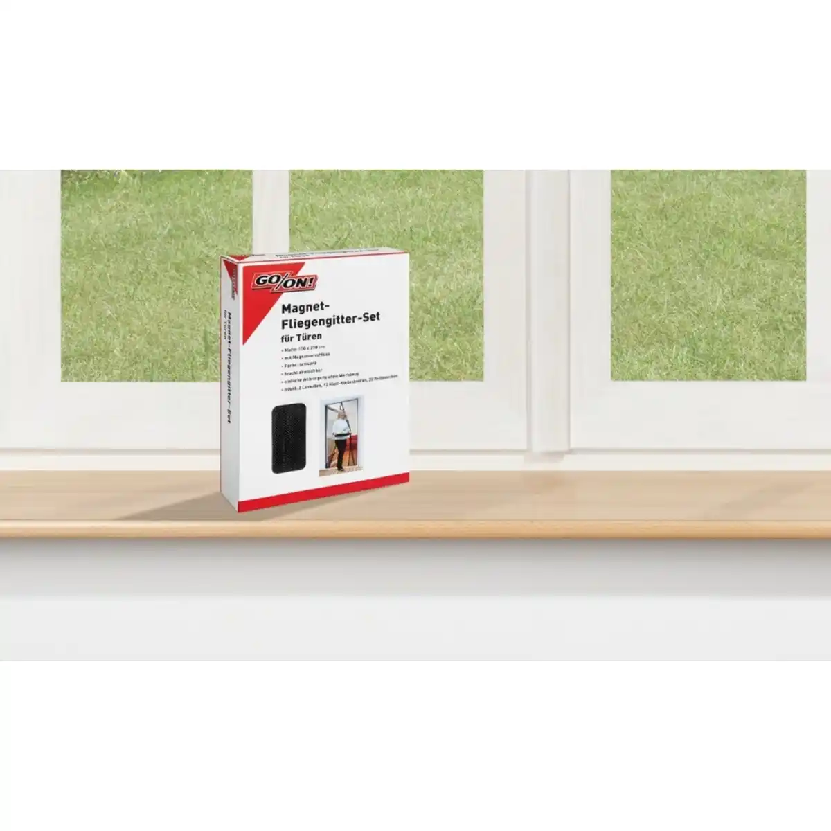 Bild 2 von Türvorhang »Magnet-Fliegengitter-Set«, BxH: 100 x 210 cm, schwarz