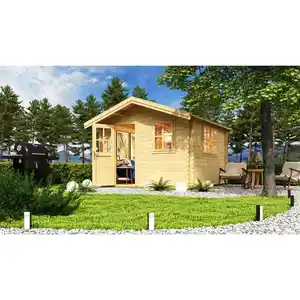 Gartenhaus »Spree«, BxT: 340 x 363 cm (Aufstellmaße), Satteldach, Wandstärke 34mm