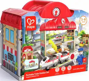 Hape Tragbares Bahnhof-Set