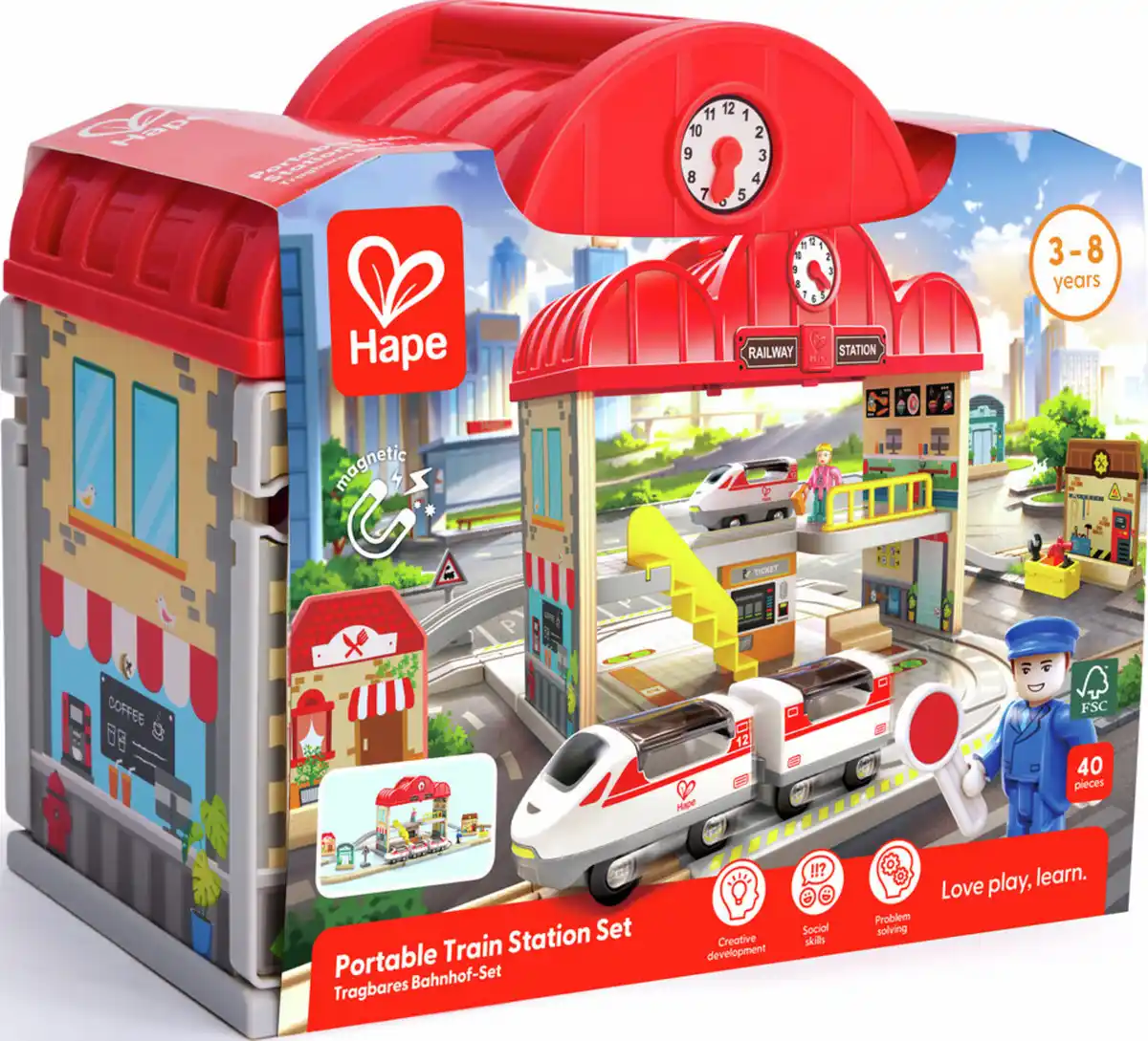 Bild 1 von Hape Tragbares Bahnhof-Set