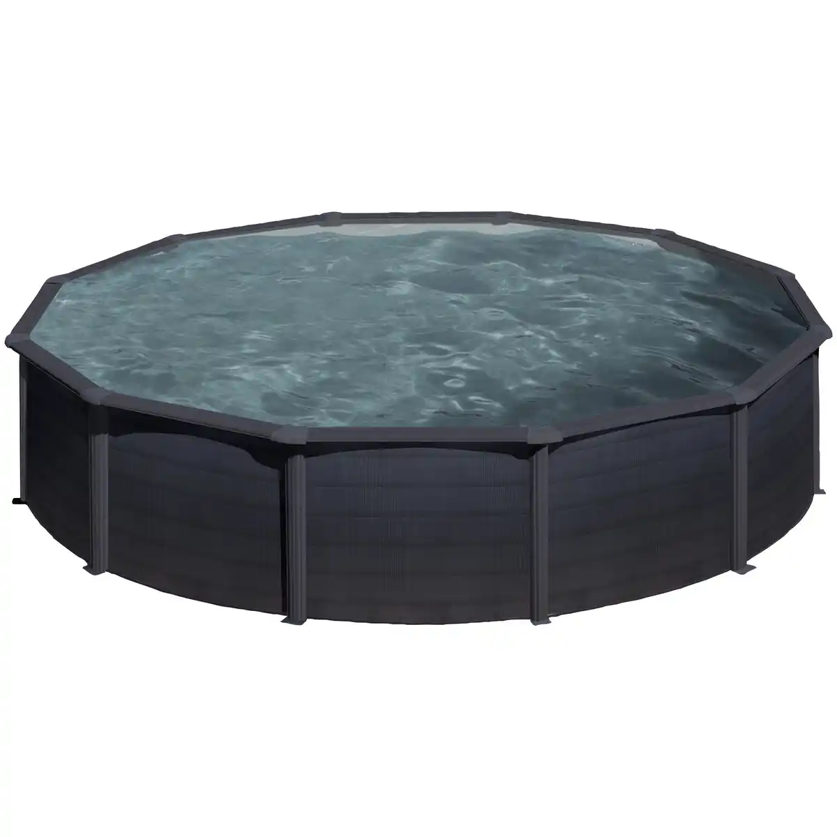 Bild 2 von Rundpool, grau, ØxH: 550 x 132 cm