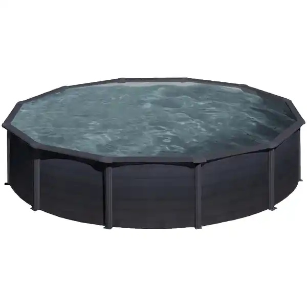 Bild 2 von Rundpool, grau, ØxH: 550 x 132 cm