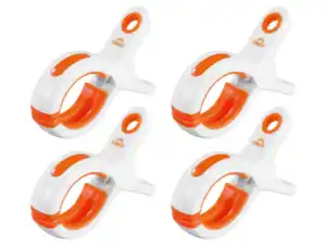 CRIVIT Handtuch-Klammern XXL,  4 Stu