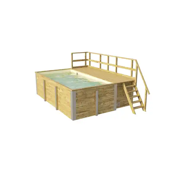 Bild 1 von Weka Massivholz-Pool '595' 416 x 203 x 309 cm