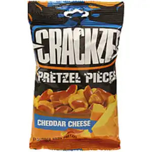 Brezel Stückchen mit Cheddar Käse gewürz