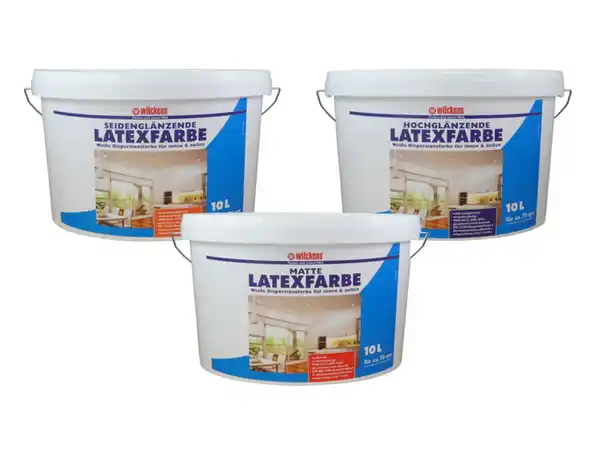 Bild 1 von Wilckens Wilckens Latexfarbe, 10 Liter, in matt, seidenglänzend oder hochglänzend, Farbe weiß