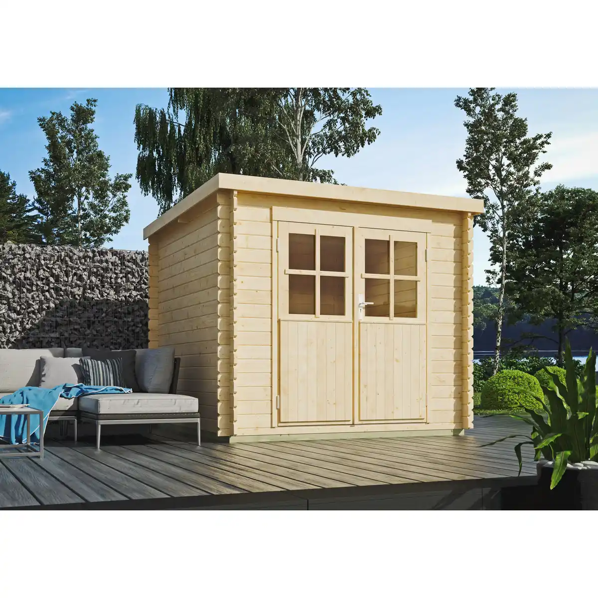 Bild 1 von Gartenhaus »Sydney 1«, Holz, BxHxT: 253 x 211 x 230 cm (Außenmaße inkl. Dachüberstand)