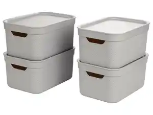 LIVARNO home Aufbewahrungsboxen-Set, mit Deckel
