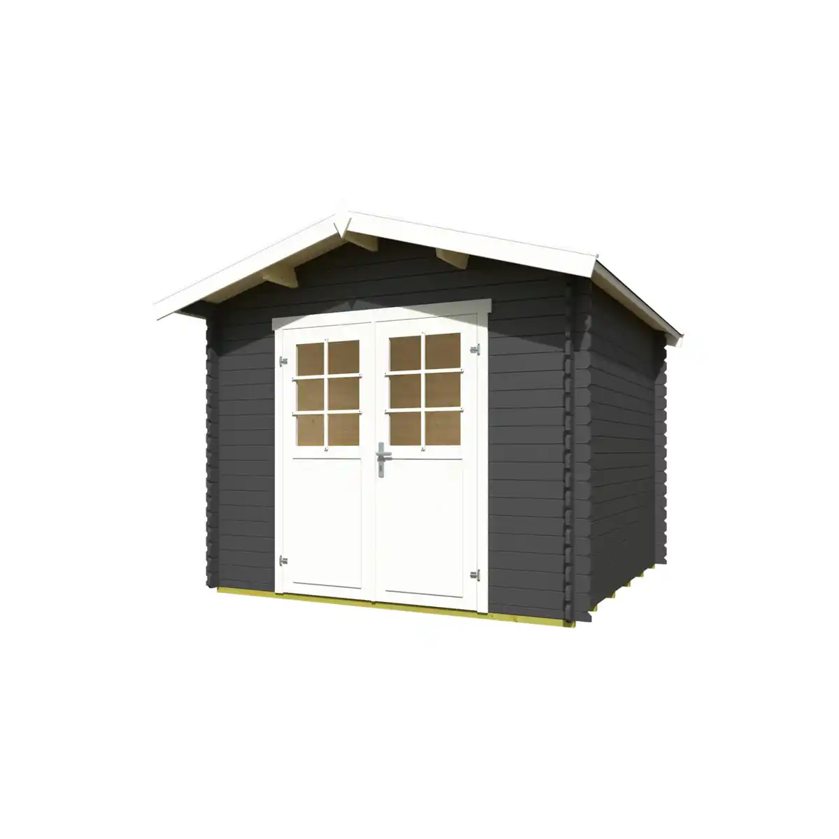 Bild 2 von Gartenhaus »Australien Plus«, (BxHxT): 316,8 x 316,8 x 330 cm (Außenmaß), carbongrau/weiss