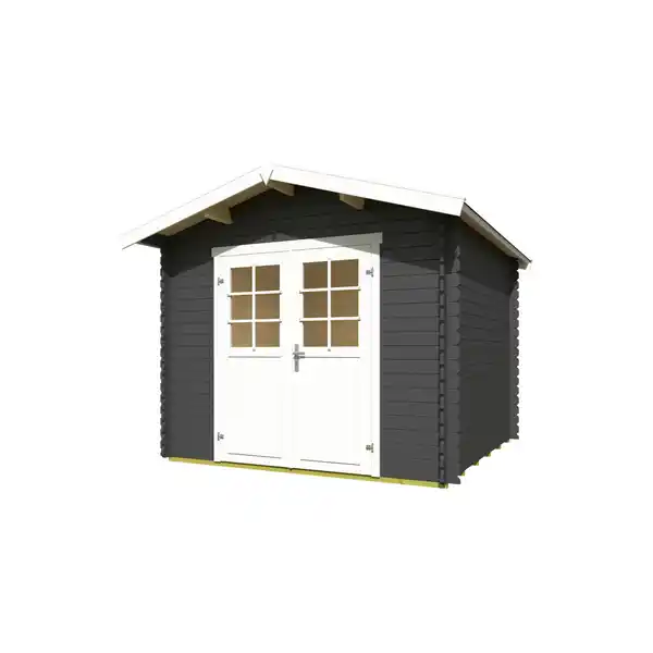 Bild 2 von Gartenhaus »Australien Plus«, (BxHxT): 316,8 x 316,8 x 330 cm (Außenmaß), carbongrau/weiss