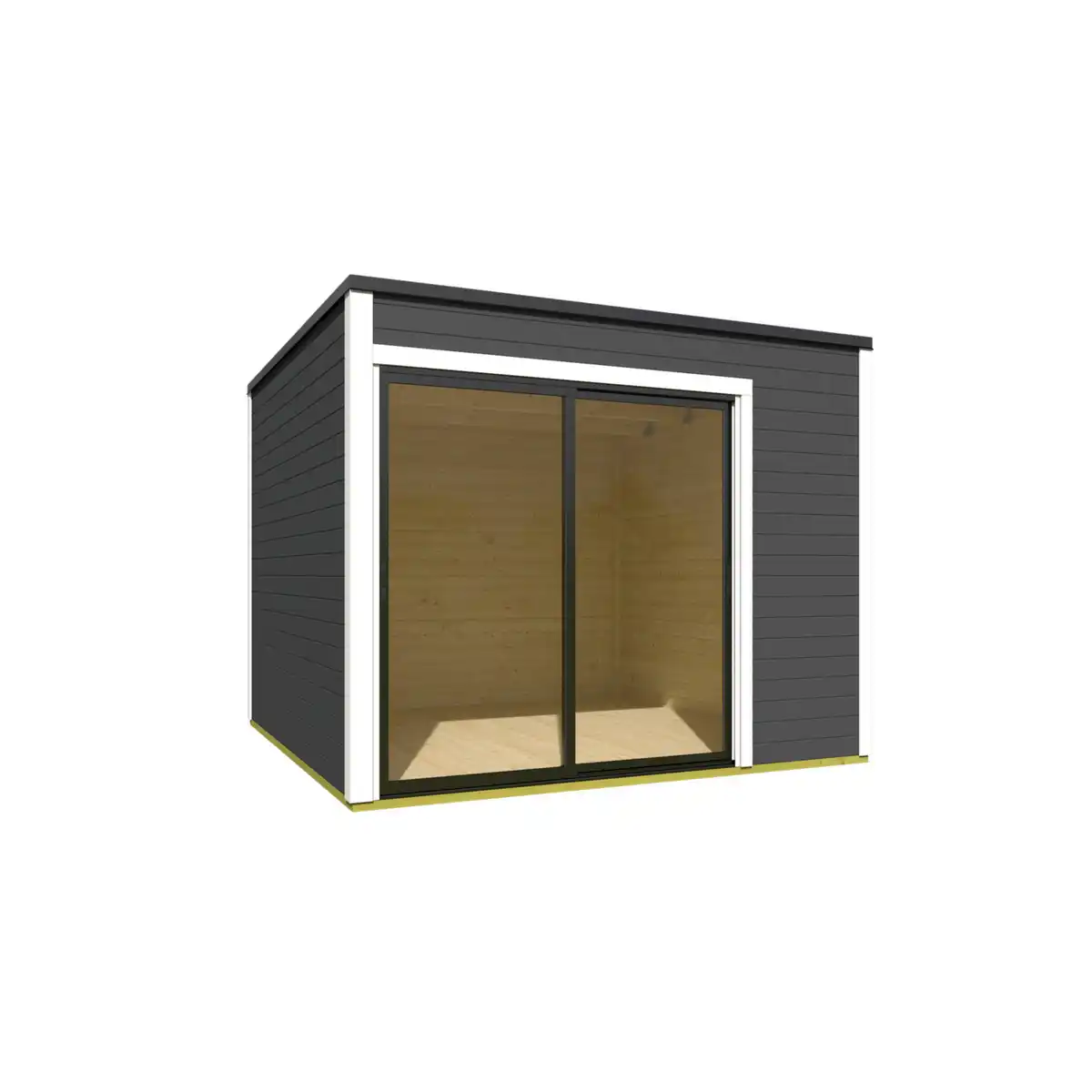 Bild 2 von Gartenhaus »Kubus«, Holz, BxHxT: 300 x 239 x 300 cm (Außenmaße)