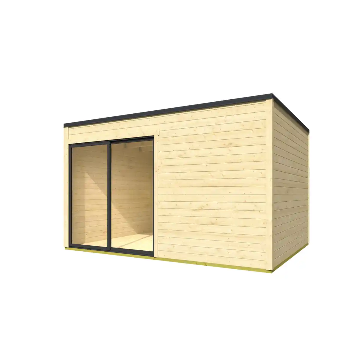 Bild 2 von Gartenhaus »Kubus«, BxT: 400 x 300 cm (Aufstellmaß), Flachdach, inkl. Fußboden