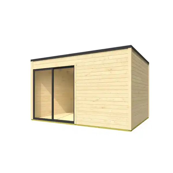 Bild 2 von Gartenhaus »Kubus«, BxT: 400 x 300 cm (Aufstellmaß), Flachdach, inkl. Fußboden