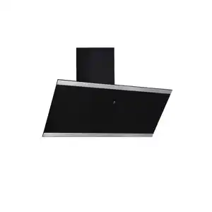 Respekta Schräghaube 'CH89090S' Metall/Glas schwarz 90 cm
