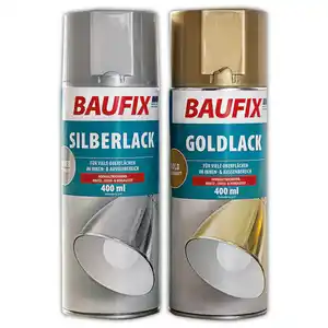 Baufix Silber- oder Goldlack 400 ml