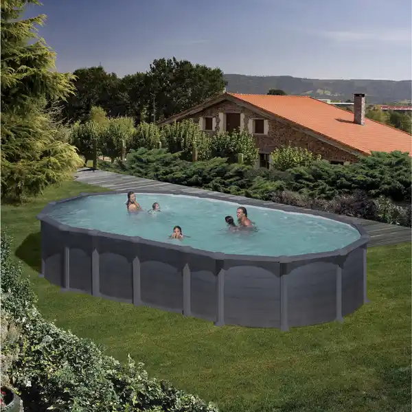 Bild 1 von Stahlwand-Pool Poolset , oval, BxLxH: 375 x 730 x 132 cm