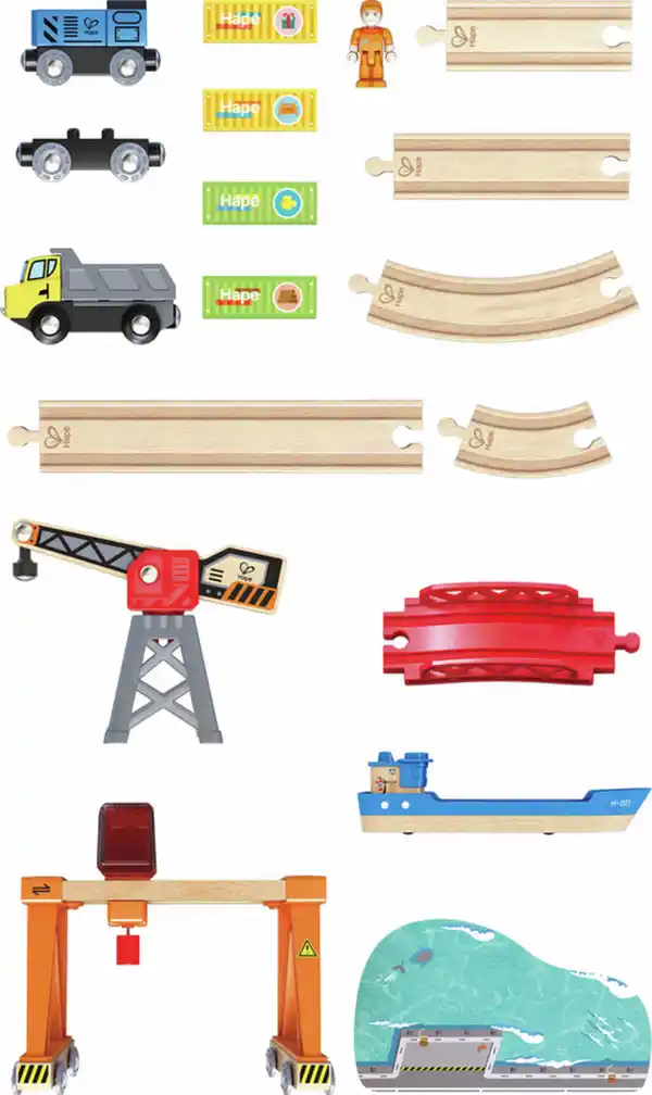 Bild 4 von Hape Abladen und Aufladen im Hafen Set