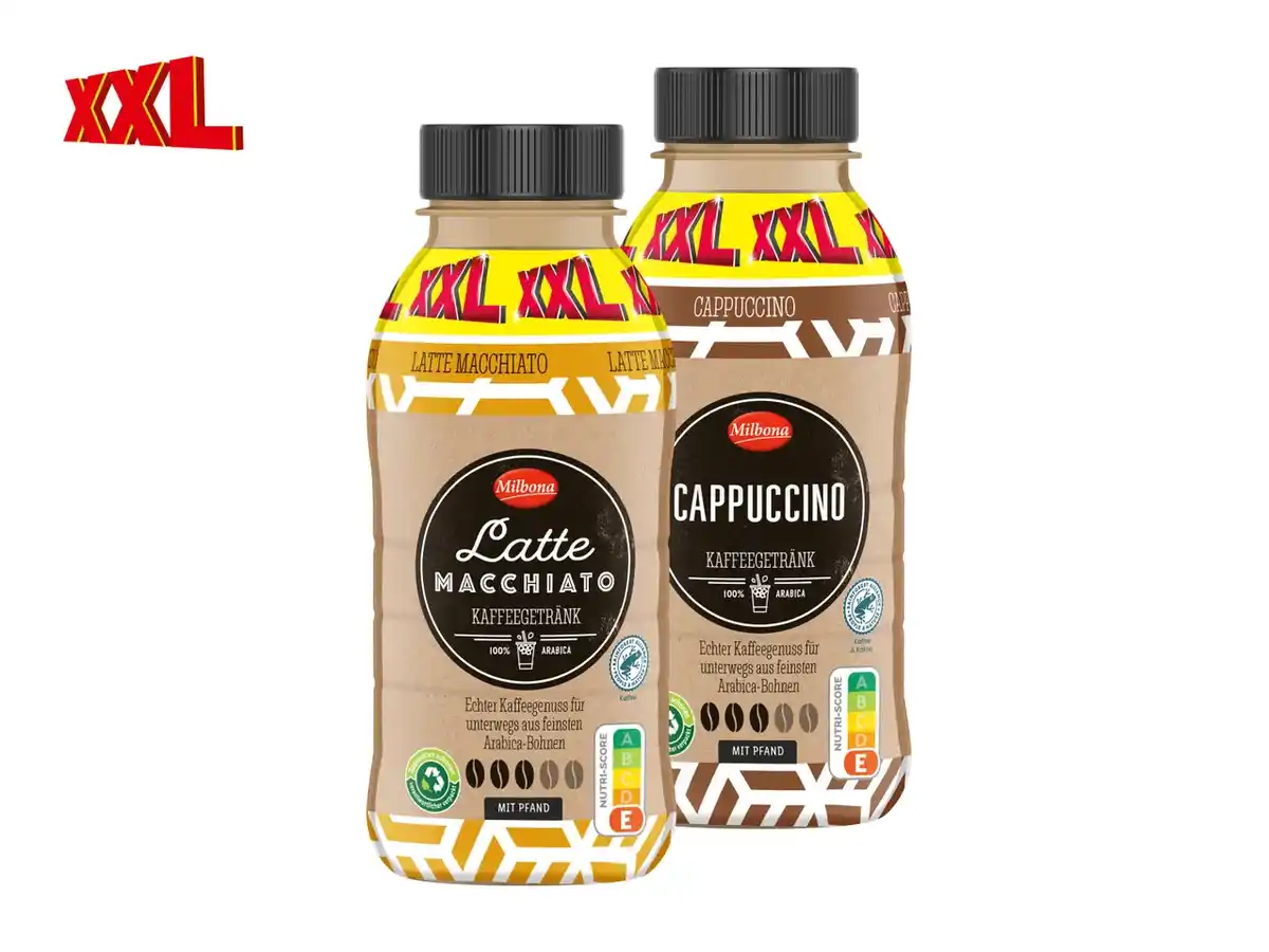 Bild 1 von Milbona Kaffeegetränk XXL,  380 ml