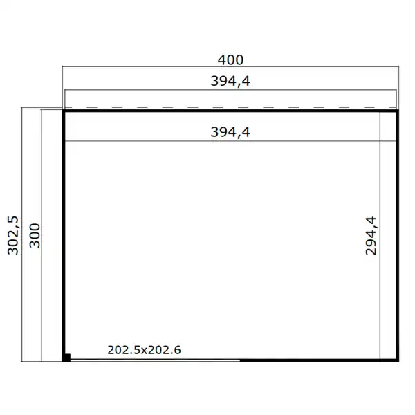 Bild 2 von Gartenhaus »Kubus ALU 2«, (BxHxT): 400 x 239 x 302 cm (Außenmaß) schwedenrot/weiß