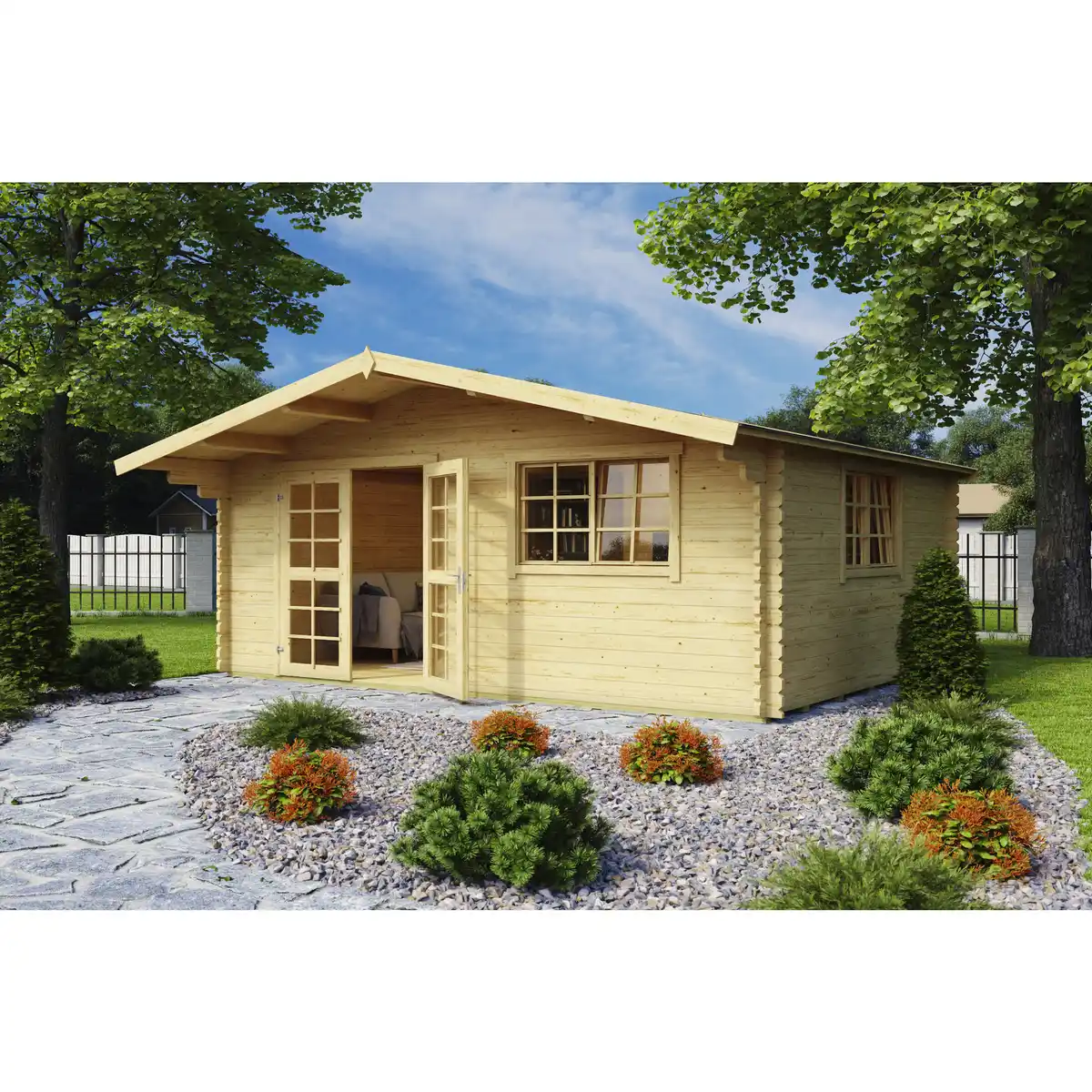 Bild 1 von Gartenhaus »England 3«, Holz, BxHxT: 525 x 257 x 384 cm (Außenmaße inkl. Dachüberstand)