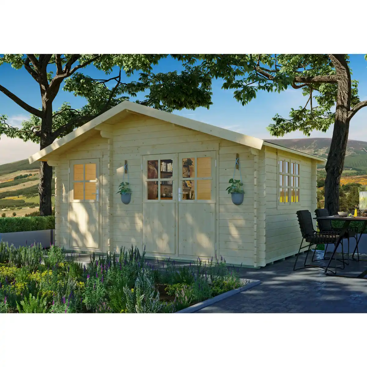 Bild 1 von Gartenhaus »Belmont 2«, Holz, BxHxT: 480 x 270 x 280 cm (Außenmaße inkl. Dachüberstand)