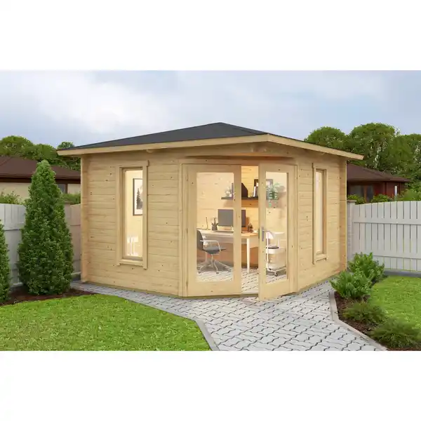 Bild 2 von Gartenhaus »Karlskrona«, Holz, BxHxT: 357 x 246 x 300 cm (Außenmaße inkl. Dachüberstand)