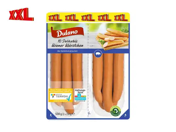 Bild 1 von Dulano Delikatess Wiener Würstchen XXL