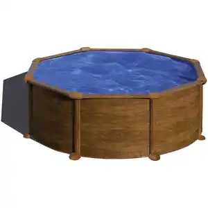 Rundpool, Holzoptik, ØxH: 350 x 132 cm