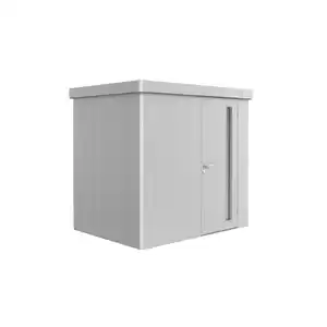 Biohort Gerätehaus 'Neo 1B' silber-metallic 236 x 180 cm mit Standardtür