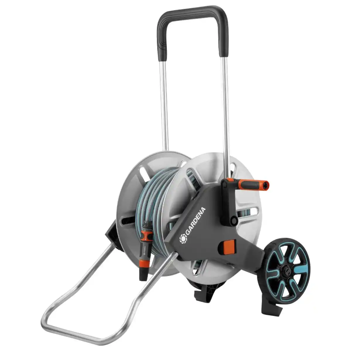 Bild 1 von Schlauchwagen-Set, Schlauchlänge: 30 m, inkl. Schlauch, Systemteilen und Spritze