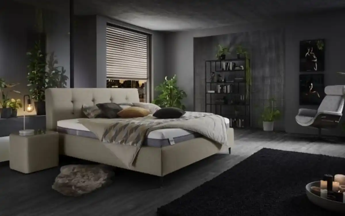 Bild 1 von Hukla - Polsterbett PB22140, Cyber mandel, 180 x 200 cm