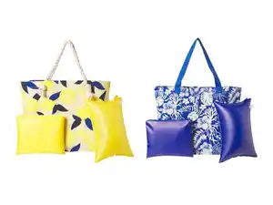 CRIVIT Damen Strandtaschen-Set, 3-teilig, mit separater Bikinitasche
