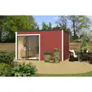 Bild 1 von Gartenhaus »Kubus ALU 2«, (BxHxT): 400 x 239 x 302 cm (Außenmaß) schwedenrot/weiß