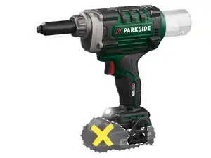 PARKSIDE® 20 V Akku-Blindnietsetzgerät »PBNSG 20-Li A1«, ohne Akku und Ladegerät,  25 St