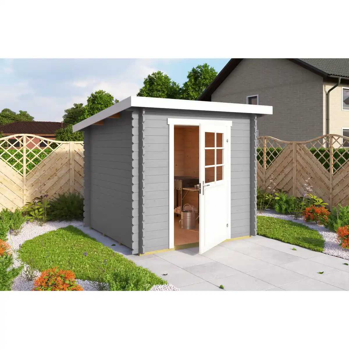 Bild 1 von Gartenhaus »Main«, Holz, BxHxT: 230 x 211 x 228,3 cm (Außenmaße)