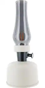 Schwaiger LED Akku-Tischleuchte Retro weiß 28 cm warm dimmbar