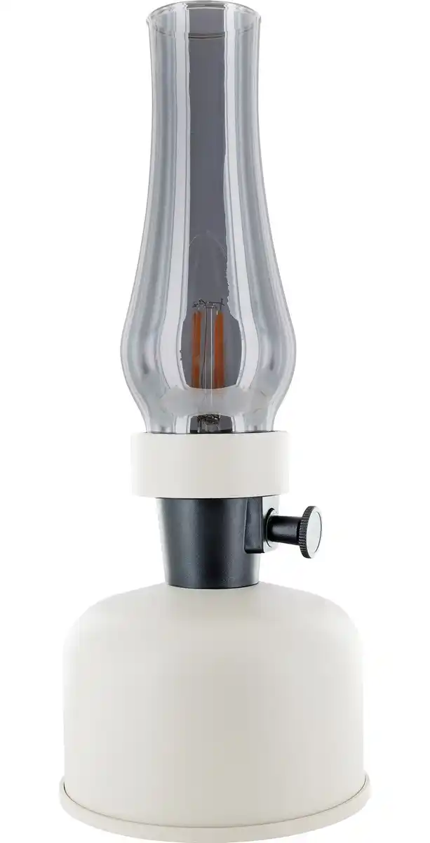 Bild 1 von Schwaiger LED Akku-Tischleuchte Retro weiß 28 cm warm dimmbar