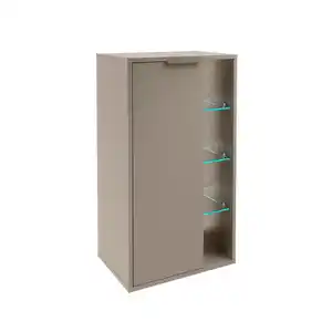 Fackelmann Midischrank 'B.Paris' grau 47 x 84,2 x 32 cm