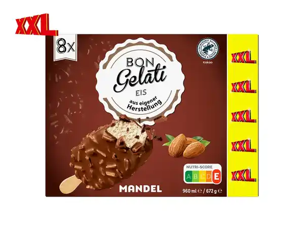 Bild 1 von Bon Gelati Stieleis Mandel XXL