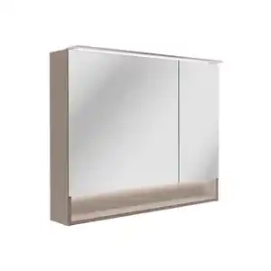 Fackelmann LED-Spiegelschrank 'B.Paris' grau 90 x 71,8 x 15,6 cm