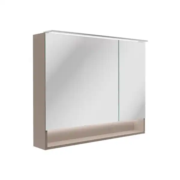Bild 1 von Fackelmann LED-Spiegelschrank 'B.Paris' grau 90 x 71,8 x 15,6 cm