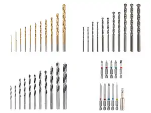 PARKSIDE® HSS-Bohrersatz / Stein-Bohrersatz / Holz-Bohrersatz / Bit-Set, 11-teilig