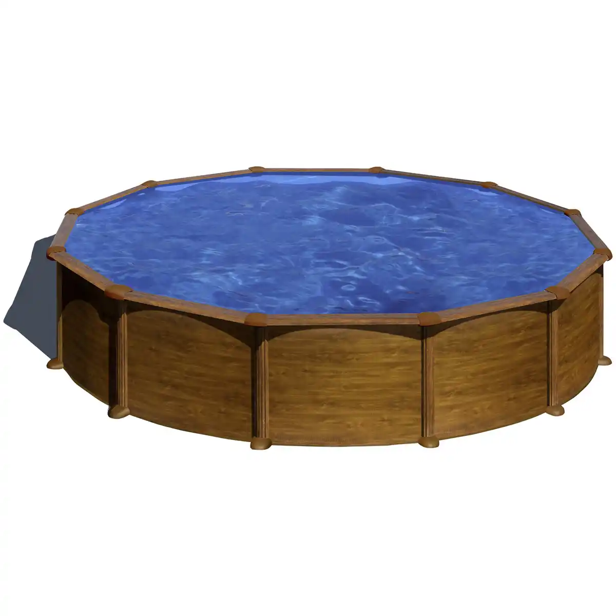 Bild 1 von Rundpool, Holzoptik, ØxH: 550 x 132 cm