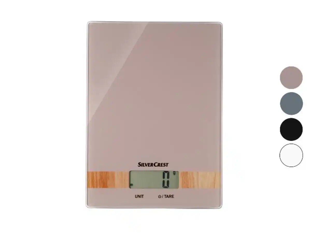 Bild 1 von SILVERCREST® KITCHEN TOOLS Digitale Küchenwaage, mit Elementen in Holzoptik