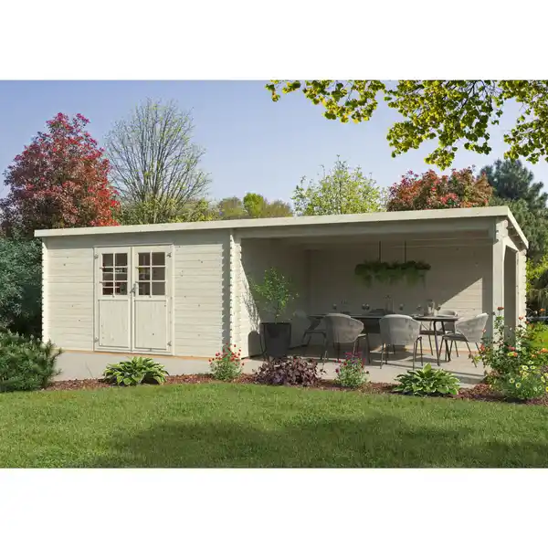 Bild 1 von Gartenhaus »Malta«, BxHxT: 806 x 219 x 326 cm (Außenmaße inkl. Dachüberstand)