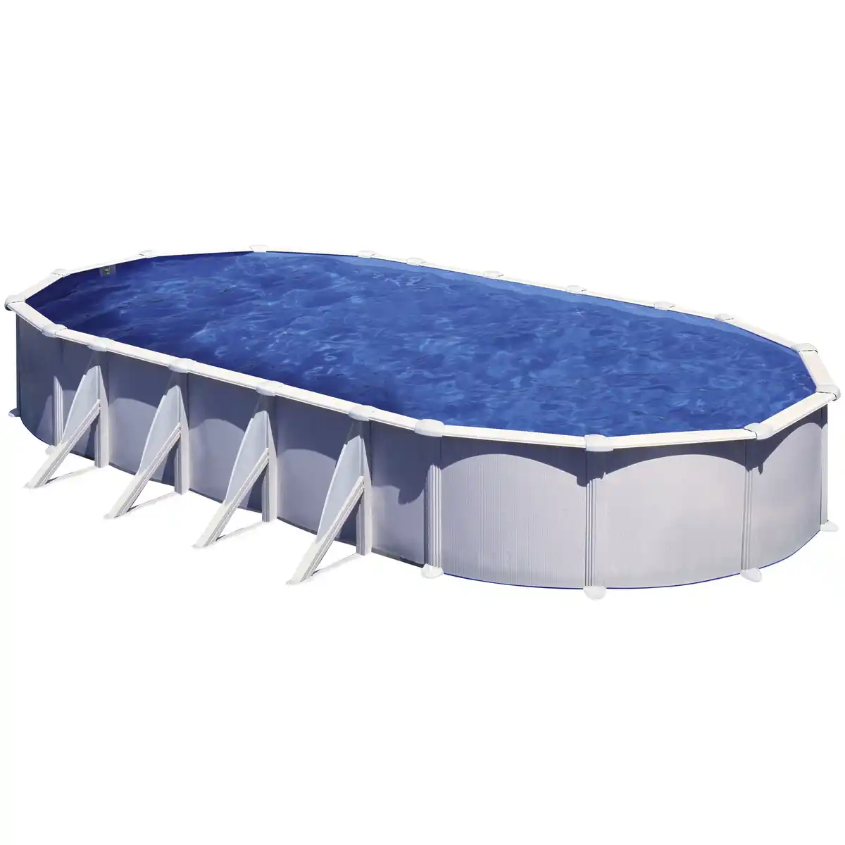 Bild 1 von Ovalpool, weiß, BxHxL: 470 x 132 x 915 cm