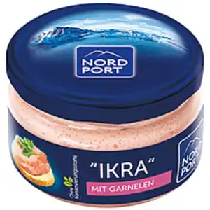 Brotaufstrich "IKRA" mit Capelin- und Heringsrogen und Garne...