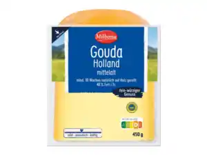 Milbona Gouda Holland mittelalt,  450 g