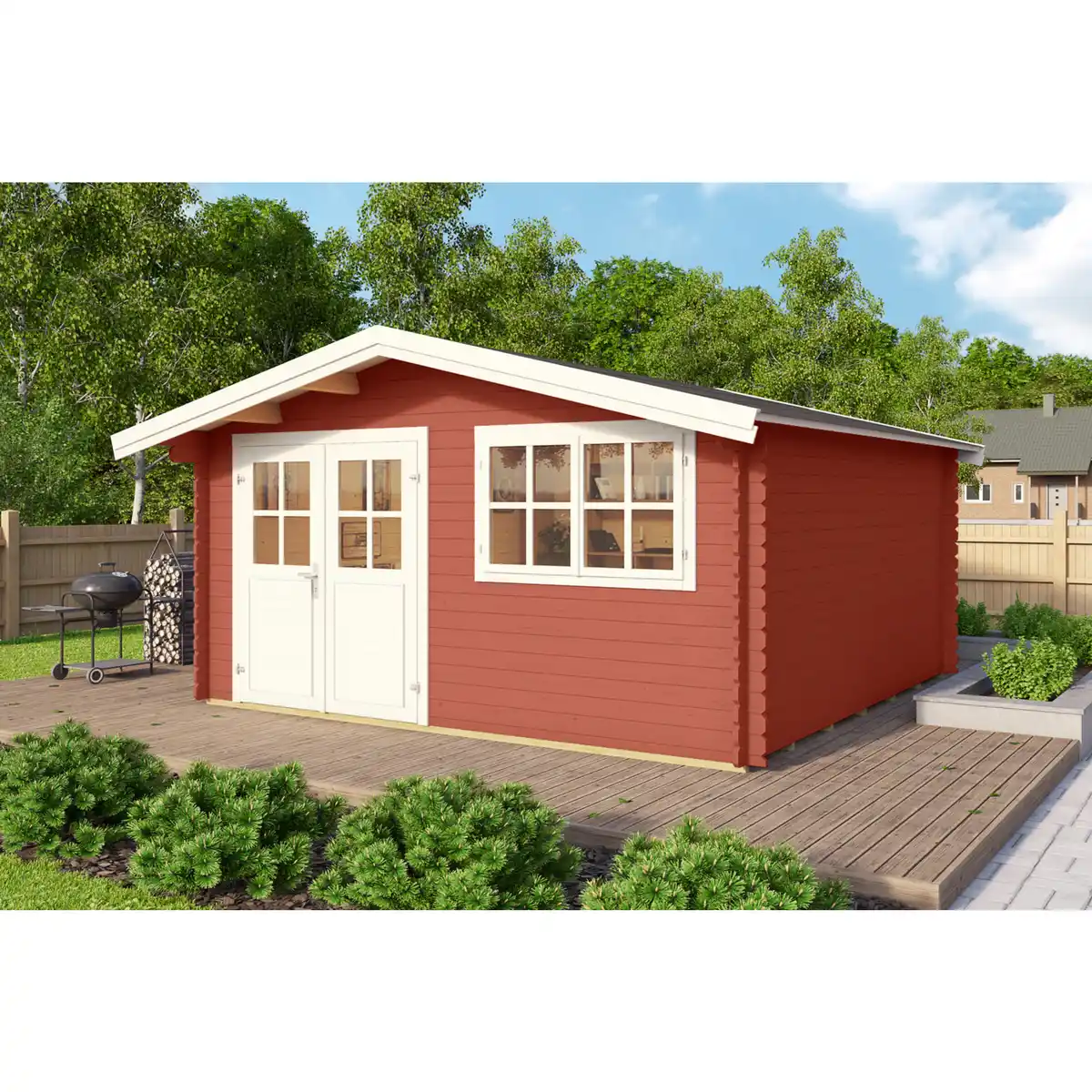 Bild 1 von Gartenhaus »Isar«, Holz, BxHxT: 424,4 x 245 x 443 cm (Außenmaße)