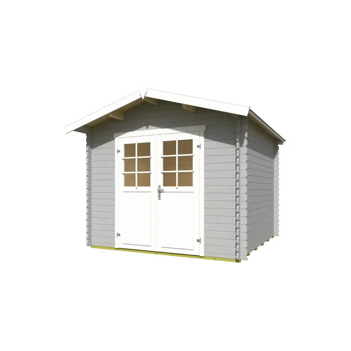 Bild 2 von Gartenhaus »Australien Plus«, (BxHxT): 316,8 x 316,8 x 330 cm (Außenmaß), lichtgrau/weiß